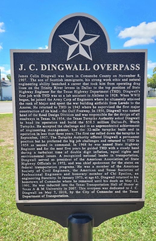 J.C. Dingwall Overpass Marker image. Click for full size.