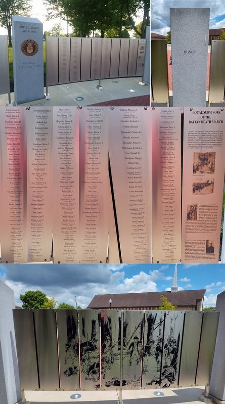 Fort Recovery Veterans Plaza Wall Portion 4 & Pillar 4 image. Click for full size.
