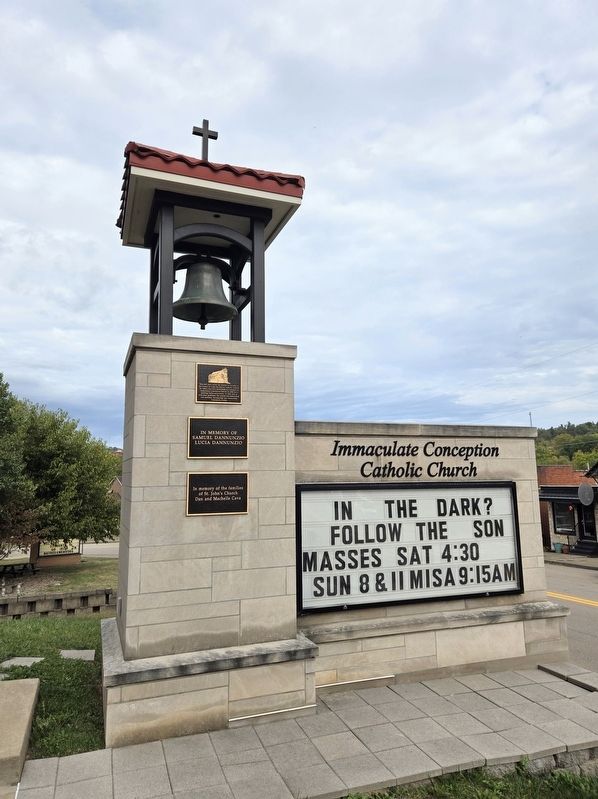 St. John the Baptist Catholic Church Bell Marker. Click for full size. St. John the Baptist Catholic Church Bell Marker image. Click for full size.