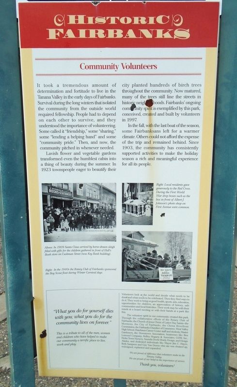 Community Volunteers Marker image. Click for full size.