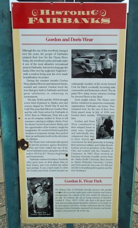 Gordon and Doris Wear Marker image. Click for full size.
