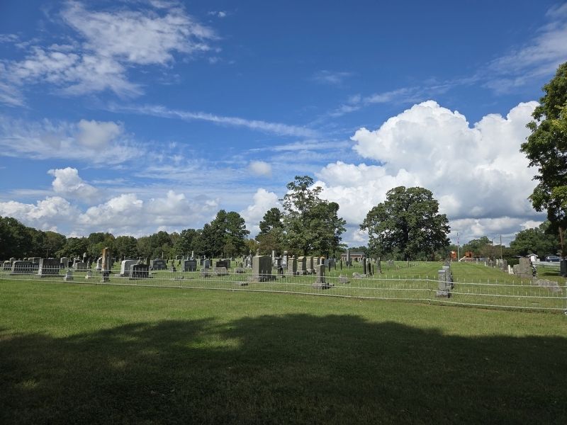 Full view Cross Roads Presbyterian Church cemetery. Click for full size. Full view Cross Roads Presbyterian Church cemetery image. Click for full size.