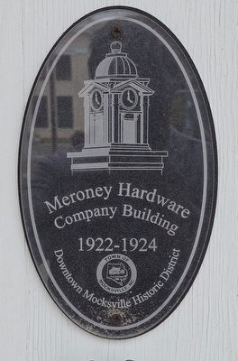 Meroney Hardware Company Building Marker image. Click for full size.