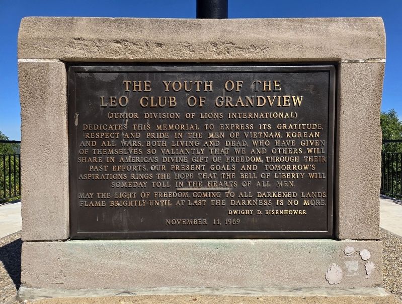 The Youth of the Leo Club of Grandview Marker image. Click for full size.