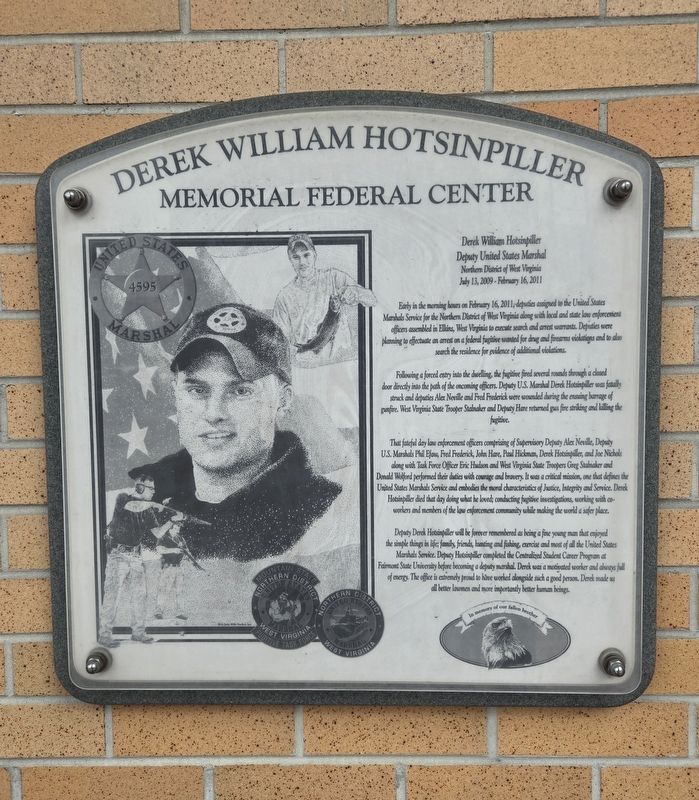 Derek William Hotsinpiller Marker. Click for full size. Derek William Hotsinpiller Marker image. Click for full size.