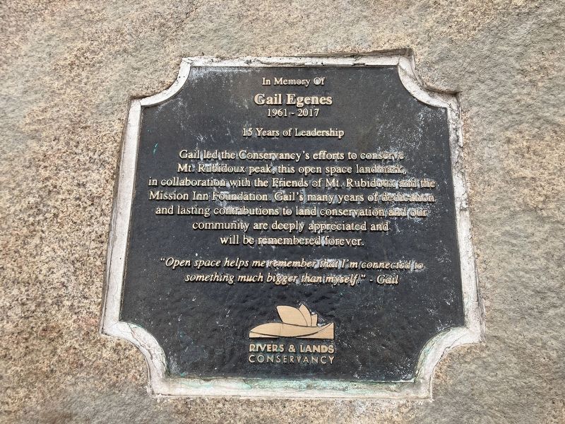 Gail Egenes Marker image. Click for full size.