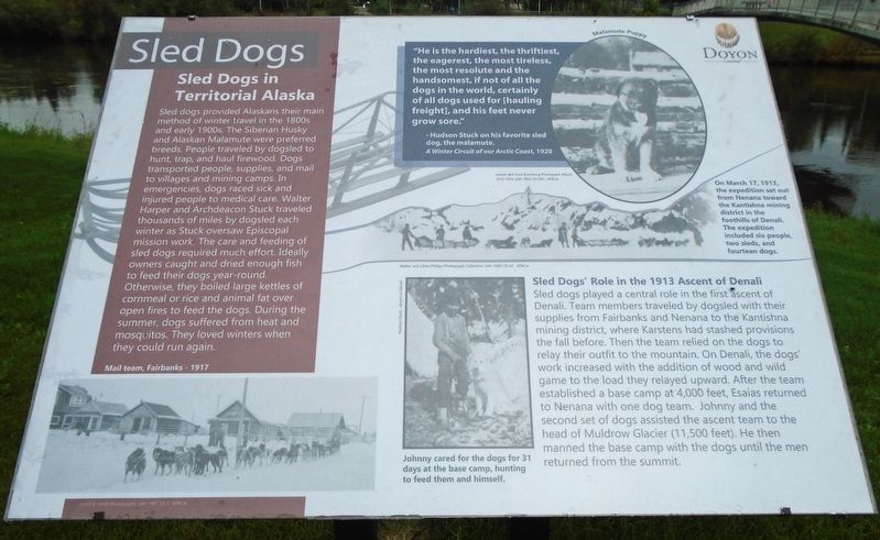 Sled Dogs Marker image. Click for full size.
