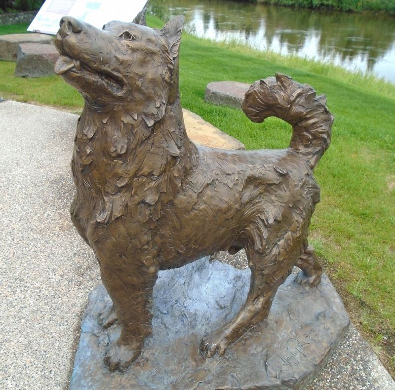 Snowball, next to Sled Dogs Marker image. Click for full size.
