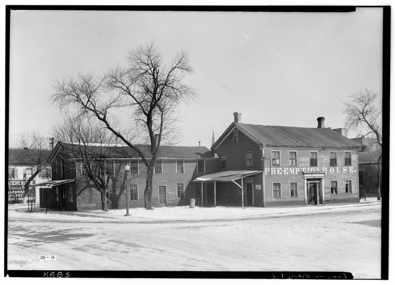 Pre-Emption House historical photo image. Click for full size.