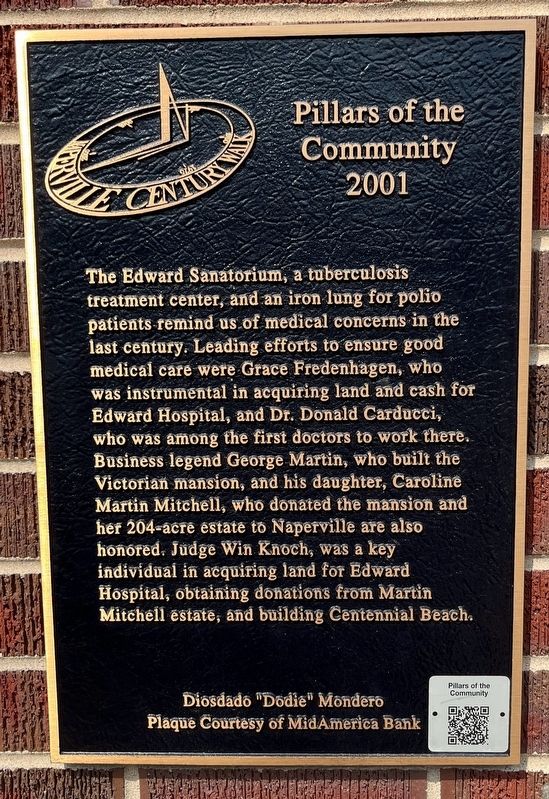 Pillars of the Community East Mural Marker image. Click for full size.