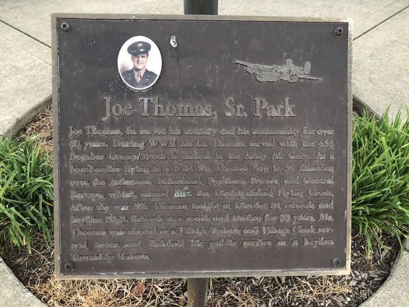 Joe Thomas, Sr. Park Marker image. Click for full size.