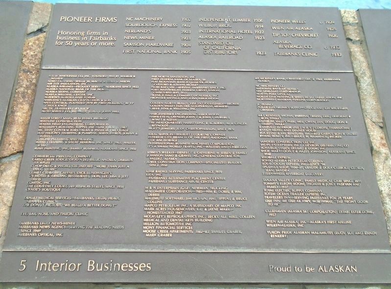 Annus Mirabilis Interior Businesses Marker image. Click for full size.