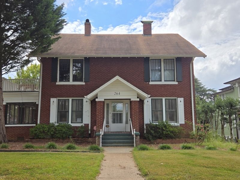 Full view of Dr. Ralston W. Carver House. Marker is to the lower left of front entrance. Click for full size. Full view of Dr. Ralston W. Carver House. Marker is to the lower left of front entrance image. Click for full size.