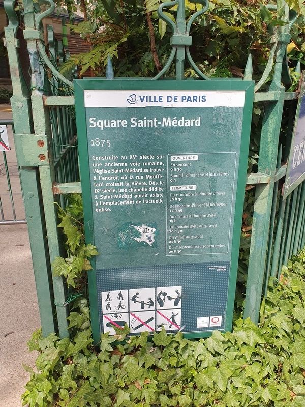 Square Saint-Médard Marker. Click for full size. Square Saint-Médard Marker image. Click for full size.