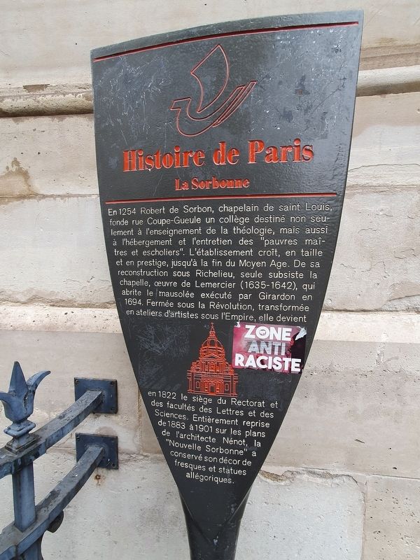 La Sorbonne Marker image. Click for full size.