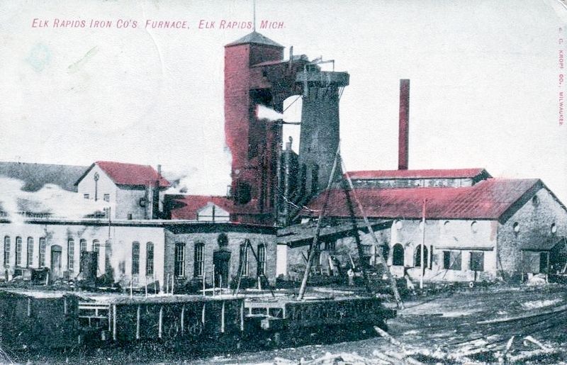 Elk Rapids Iron Co's Furnace, Elk Rapids Mich. image. Click for full size.