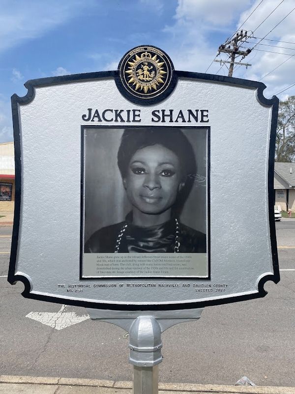 Jackie Shane Marker. Click for full size. Jackie Shane Marker image. Click for full size.