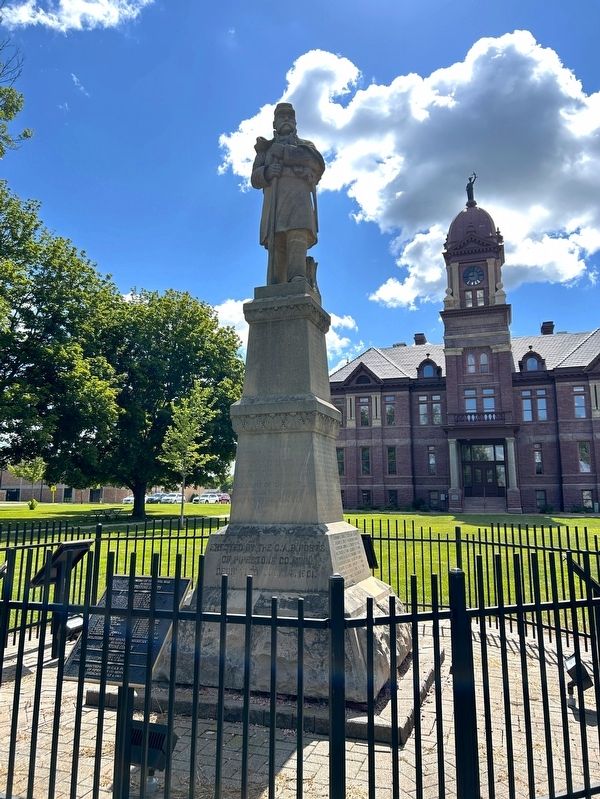 Pipestone County Soldiers Memorial Monument image. Click for full size.