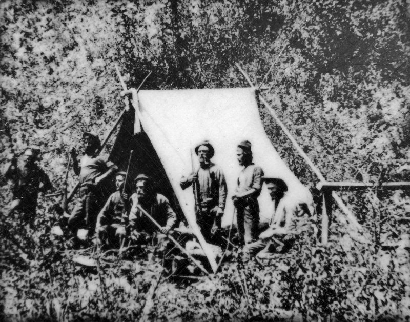 Marker detail: 1876 South Dakota Miners Camp. Click for full size. Marker detail: 1876 South Dakota Miners Camp image. Click for full size.