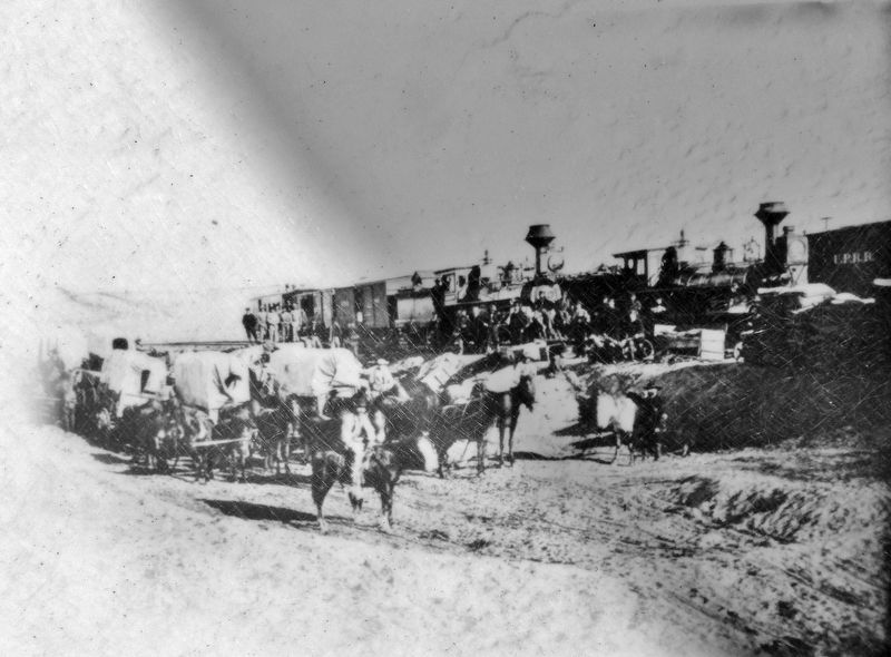 Marker detail: Union Pacific Railroad. Click for full size. Marker detail: Union Pacific Railroad image. Click for full size.