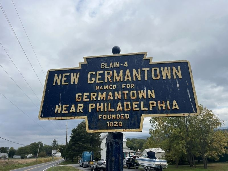 New Germantown Marker image. Click for full size.