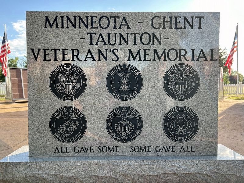 Minneota - Ghent - Taunton - Veteran's Memorial Marker image. Click for full size.