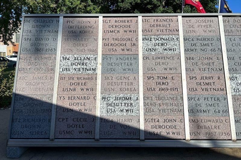 Minneota - Ghent - Taunton - Veteran's Memorial Section 1 Side 2 image. Click for full size.