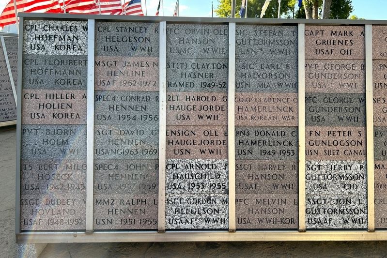 Minneota - Ghent - Taunton - Veteran's Memorial Section 2 Side 1 image. Click for full size.