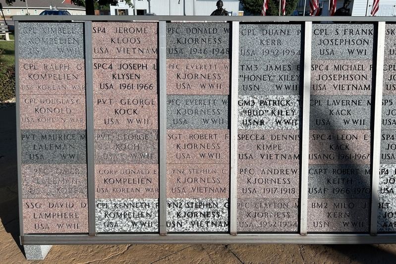 Minneota - Ghent - Taunton - Veteran's Memorial Section 2 Side 2 image. Click for full size.