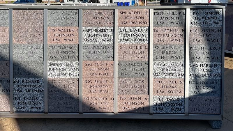 Minneota - Ghent - Taunton - Veteran's Memorial Section 2 Side 2 image. Click for full size.