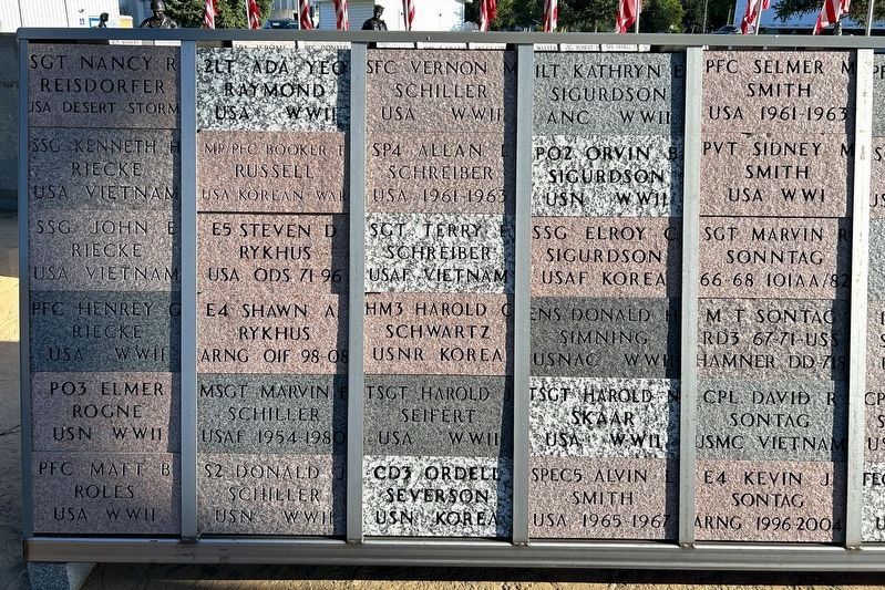 Minneota - Ghent - Taunton - Veteran's Memorial Section 3 Side 2 image. Click for full size.