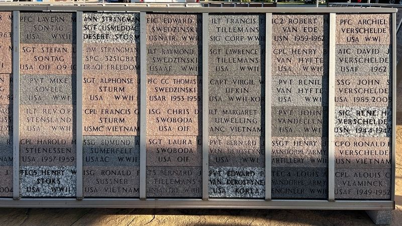 Minneota - Ghent - Taunton - Veteran's Memorial Section 3 Side 2 image. Click for full size.