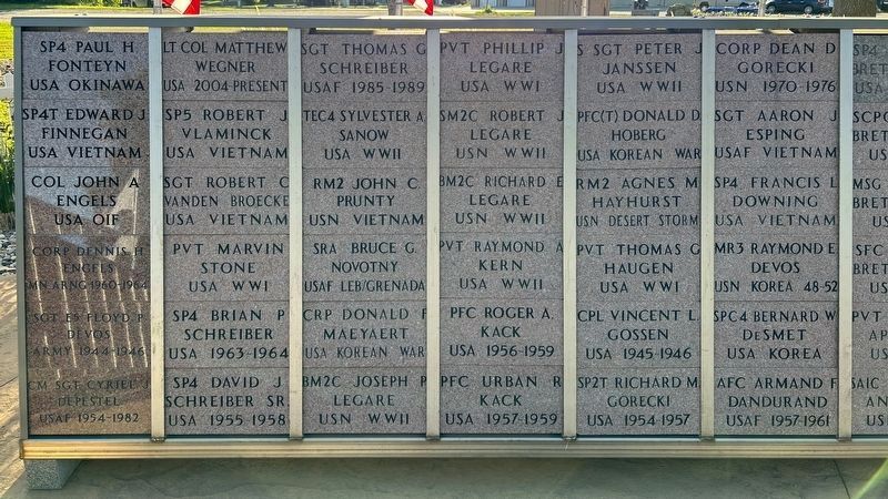 Minneota - Ghent - Taunton - Veteran's Memorial Section 4 Side 1 image. Click for full size.