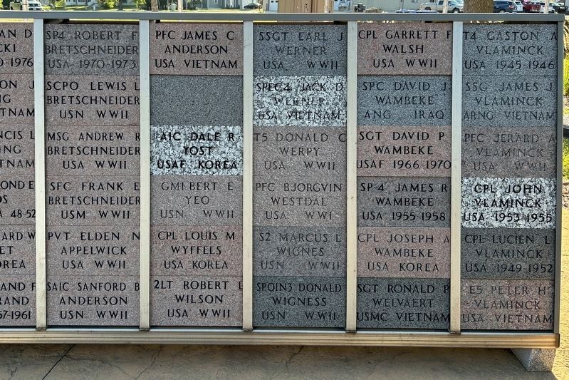 Minneota - Ghent - Taunton - Veteran's Memorial Section 4 Side 1 image. Click for full size.