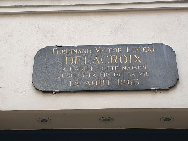 Ferdinand Victor Eugene Delacroix Marker. Click for full size. Ferdinand Victor Eugene Delacroix Marker image. Click for full size.
