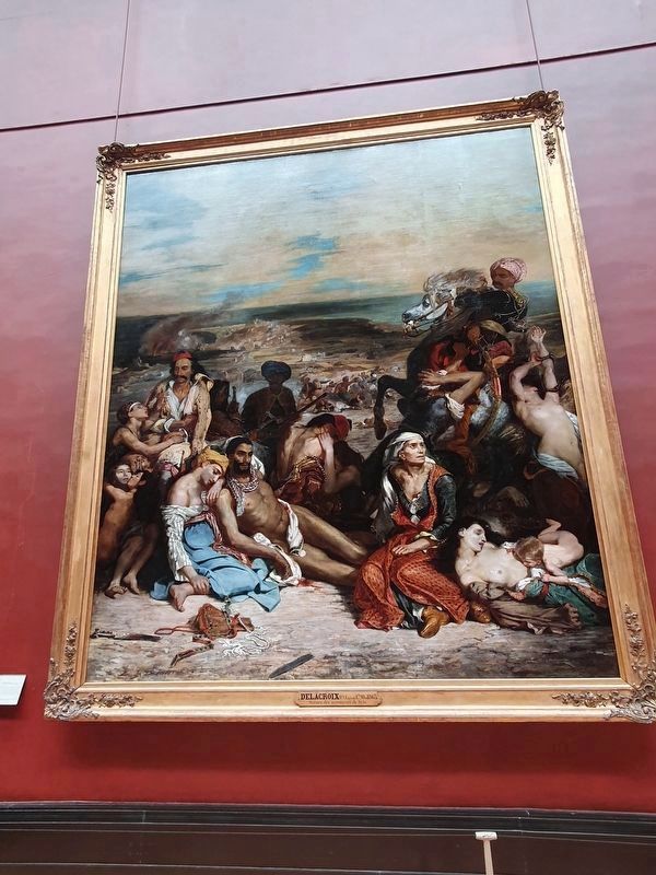 Delacroix's <i>Massacre at Chios (Scène des massacres de Scio)</i>, 1824. Click for full size. Delacroix's <i>Massacre at Chios (Scène des massacres de Scio)</i>, 1824 image. Click for full size.
