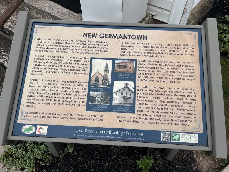 New Germantown Marker. Click for full size. New Germantown Marker image. Click for full size.