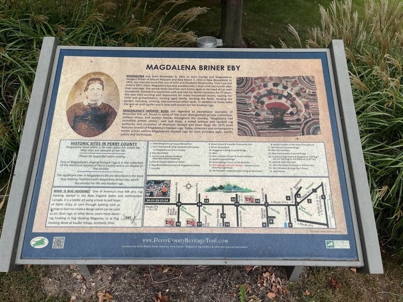 Magdalena Briner Eby Marker image. Click for full size.