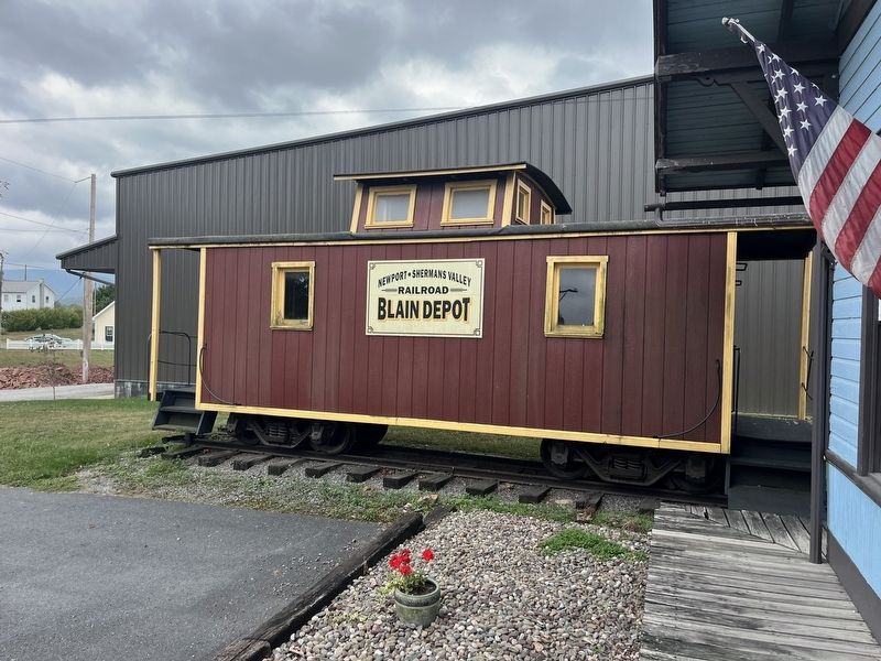 Newport & Sherman's Valley Railroad at Blain Depot display image. Click for full size.