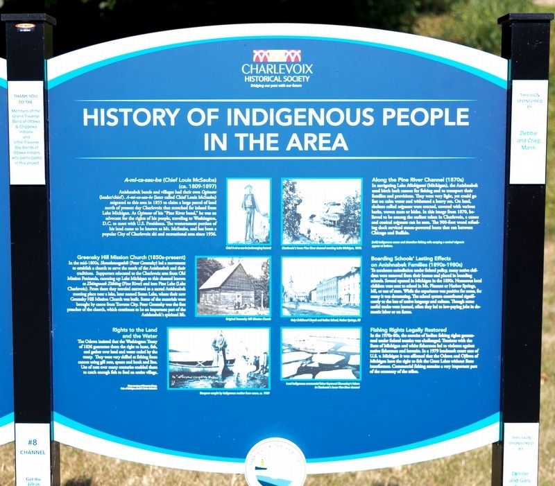 History of Indigenous People in the Area side of marker. Click for full size. History of Indigenous People in the Area side of marker image. Click for full size.