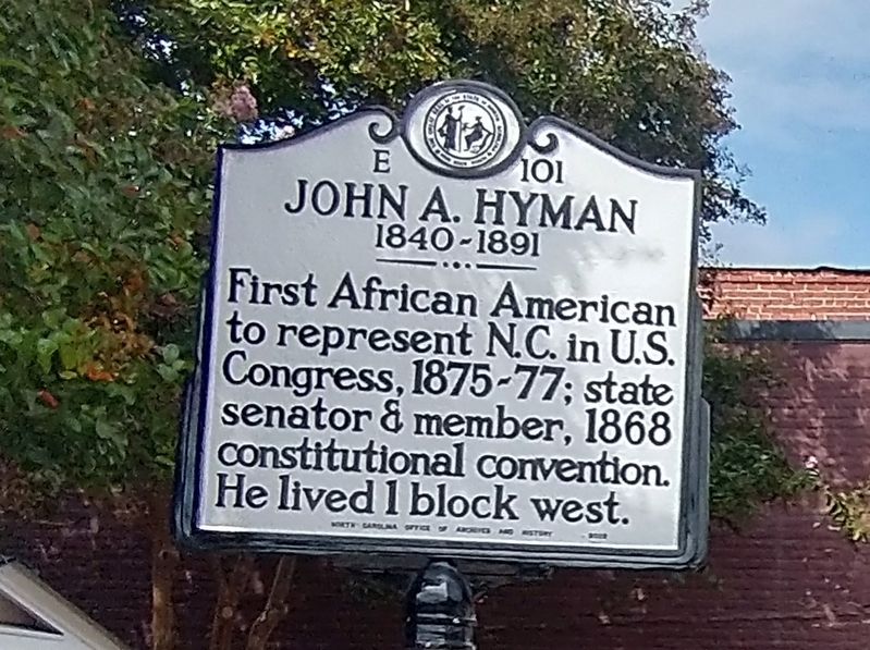 John A. Hyman Marker. Click for full size. John A. Hyman Marker image. Click for full size.