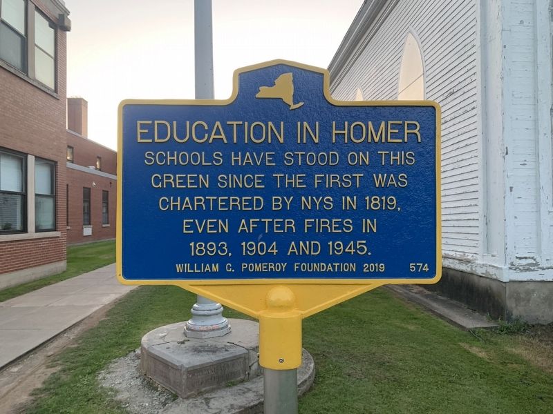 Education in Homer Marker. Click for full size. Education in Homer Marker image. Click for full size.