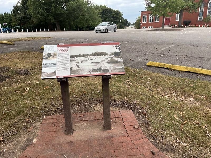Stewartstown World War II Prisoner of War Camp Marker. Click for full size. Stewartstown World War II Prisoner of War Camp Marker image. Click for full size.