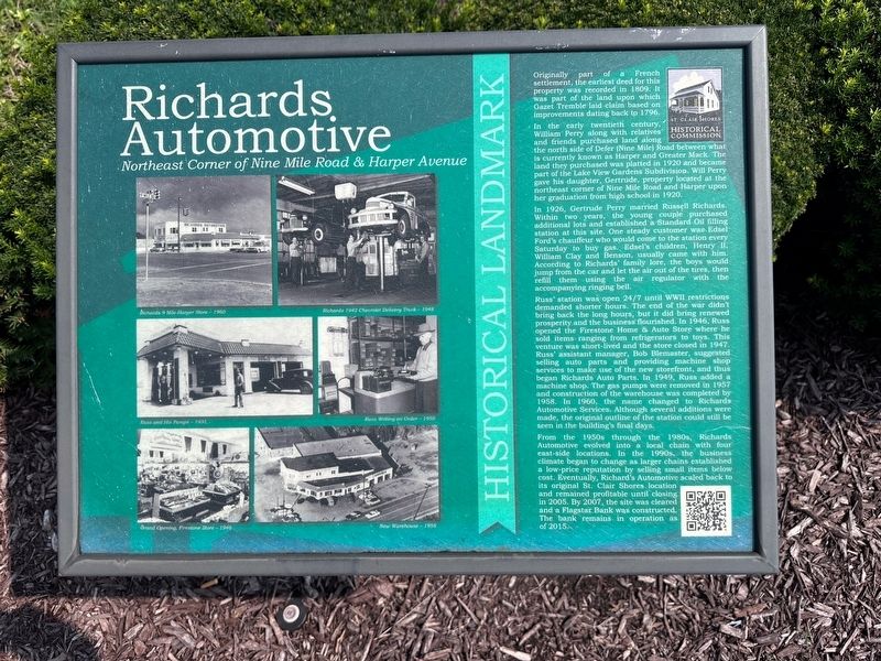 Richards Automotive Marker image. Click for full size.