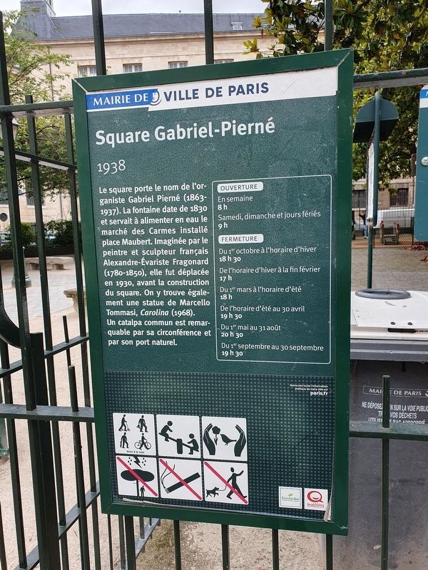 Square Gabriel-Pierné Marker. Click for full size. Square Gabriel-Pierné Marker image. Click for full size.