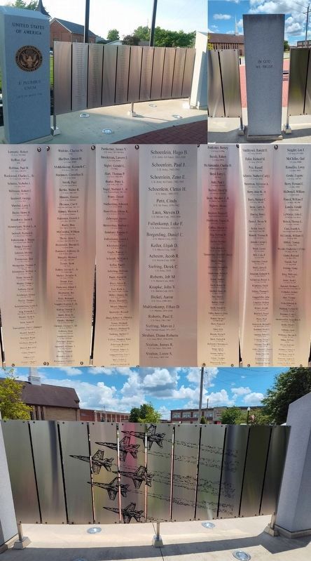 Fort Recovery Veterans Plaza Wall Portion 6 & Pillar 7 image. Click for full size.