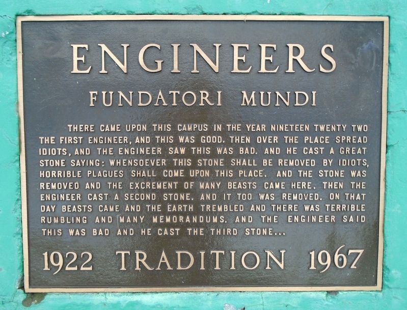 Engineers Marker. Click for full size. Engineers Marker image. Click for full size.