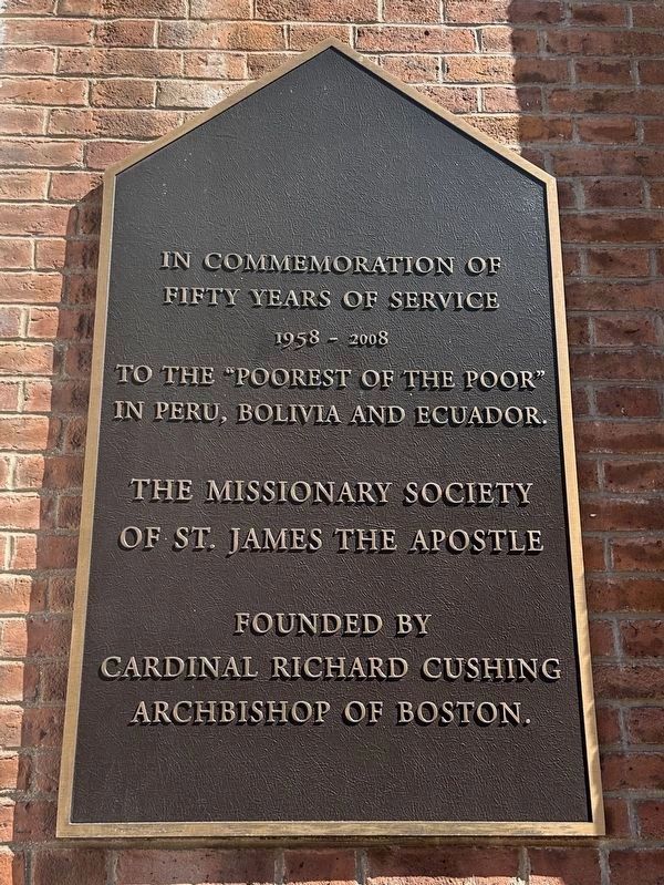 The Missionary Society of St. James the Apostle Marker. Click for full size. The Missionary Society of St. James the Apostle Marker image. Click for full size.