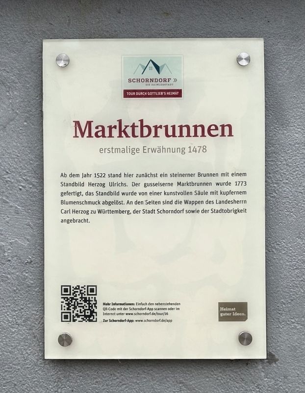 Marktbrunnen / Market Square Fountain Marker image. Click for full size.