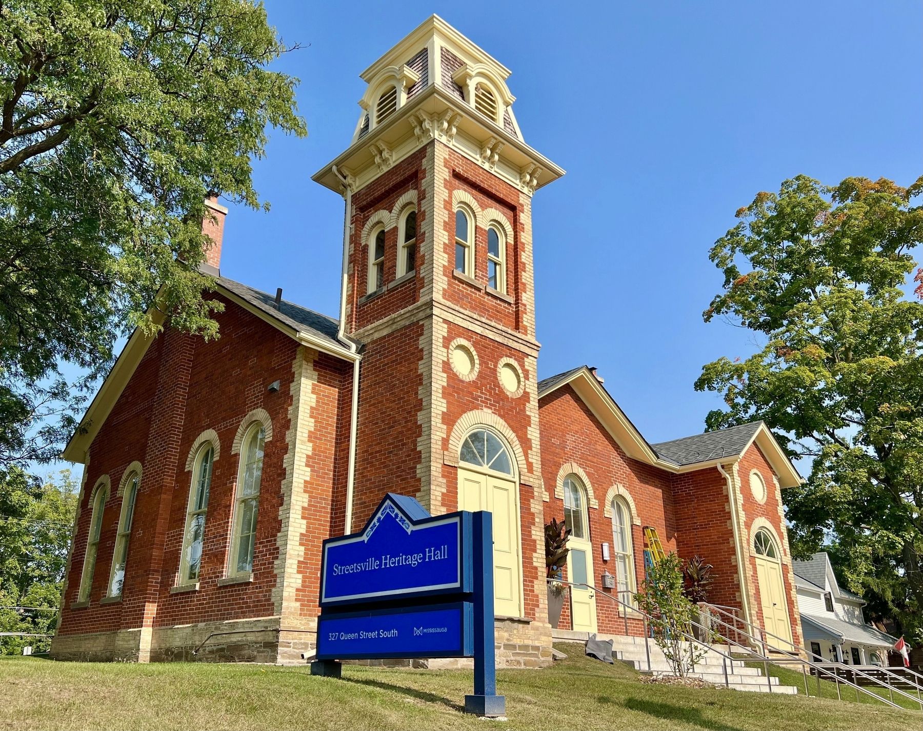 Streetsville Heritage Hall (former Grammar School), 2024. Click for full size. Streetsville Heritage Hall (former Grammar School), 2024 image. Click for full size.